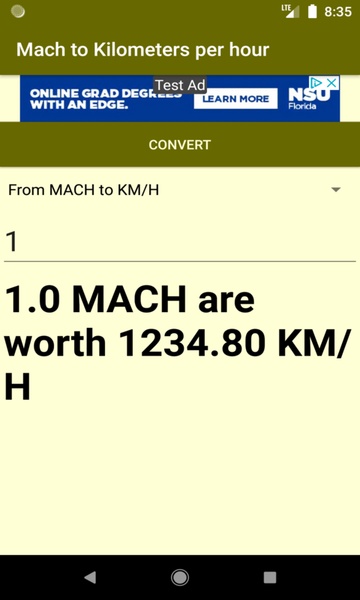 Mach to Kilometers per hour converter - Preview 4
