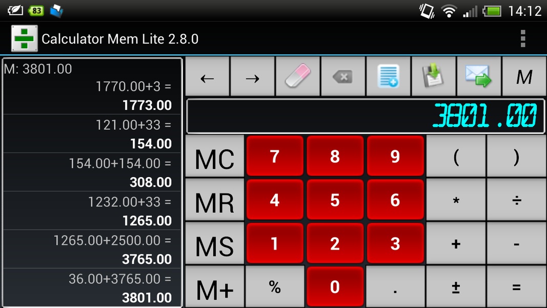 Calculator Mem Lite - Preview 5