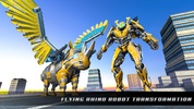 Flying Rhino Robot Games - Transform Robot War screenshot 1