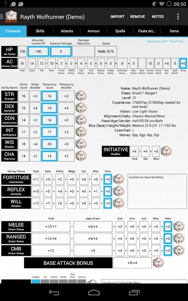 Hero Lab Character Sheet Lite - Preview 8