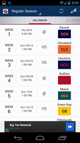 Football Schedule - Preview 4