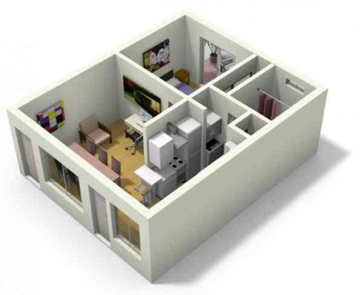 Three D Small Home Plan Ideas - Preview 2