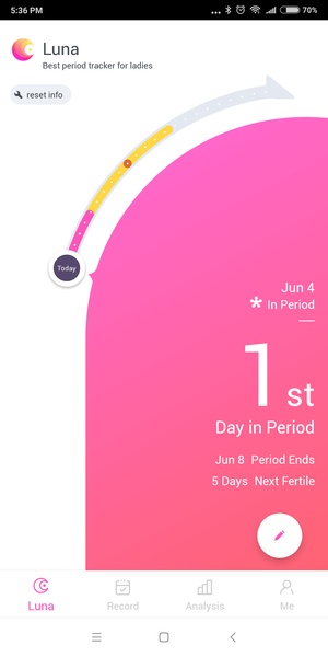 Period Tracker Luna, Period & Ovulation Calendar - Preview 1