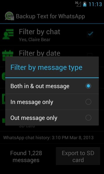 Backup Text for Whats - Preview 3