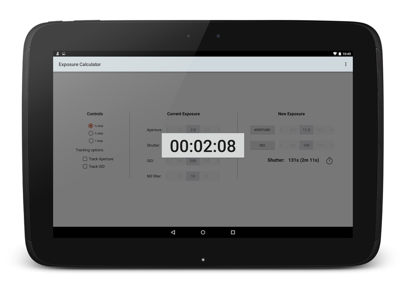 Exposure Calculator - Preview 14