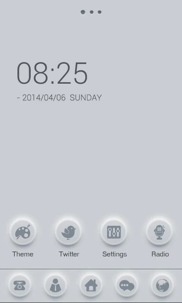 During GOLauncher EX Theme - Preview 3