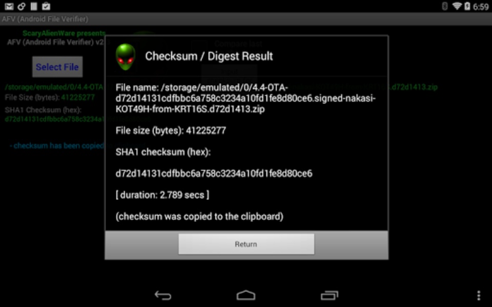 AFV (Android File Verifier) - Preview 3