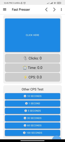 Click Speed Tester - Preview 1