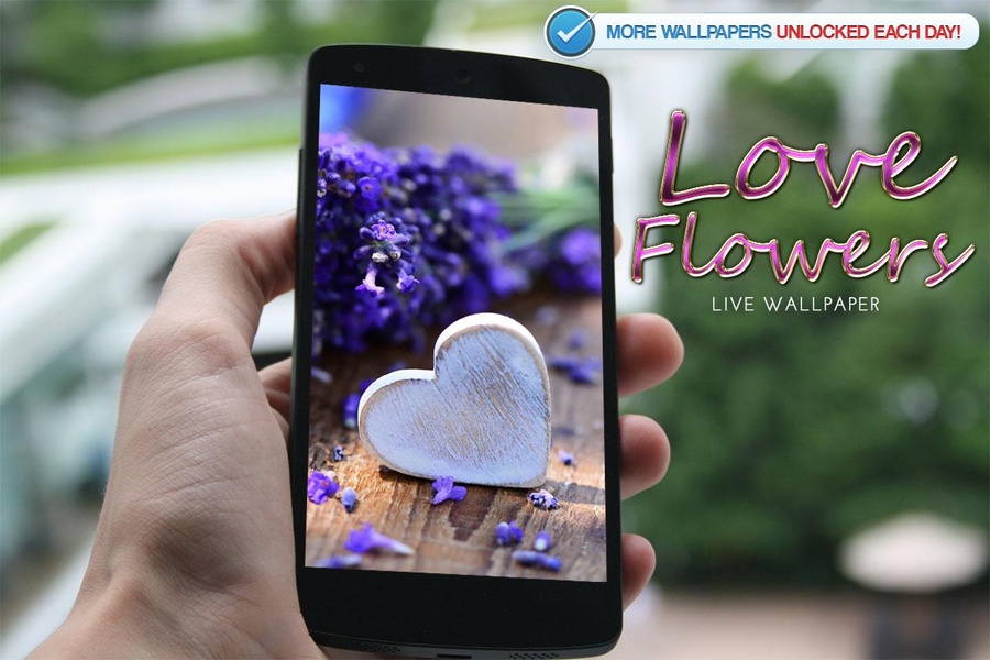 Love Flowers Live Wallpaper - Preview 1