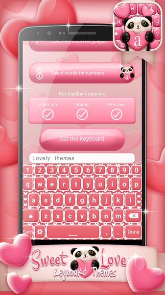 Sweet Love Keyboard Themes - Preview 5