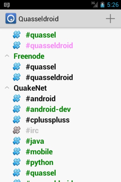 Quasseldroid - Preview 6