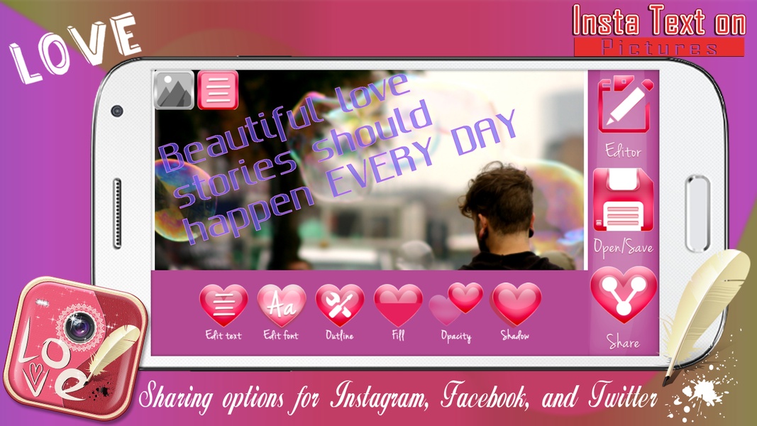 Love Insta Text on Pictures - Preview 6