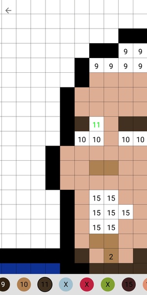 Coloring LOGO Football Pixel art by number - Preview 6