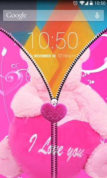 PinkTeddyZipperUnLock - Preview 1