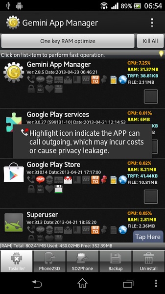 Gemini App Manager - Preview 8