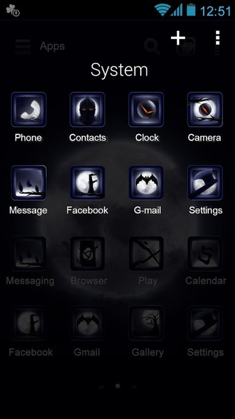 Knight GOLauncher EX Theme - Preview 1