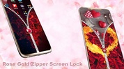Rose gold lock screen zipper screenshot 2