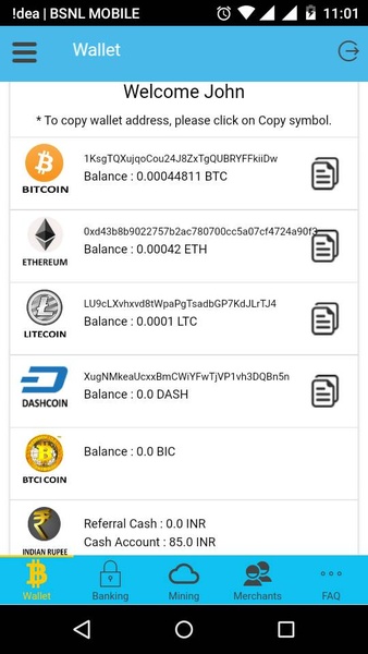Bitcoin India Wallet - Preview 5