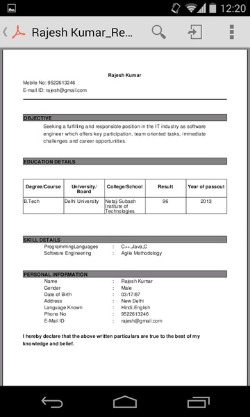 Resume-r - Preview 1