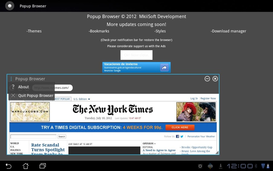 Popup Browser - Preview 1