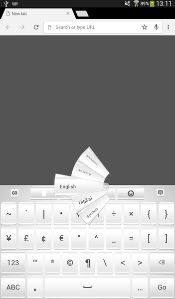 GO Keyboard White Theme - Preview 6