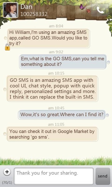 GOSMS Spring Theme - Preview 3