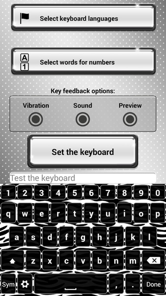 Black and White Keyboard Theme - Preview 7
