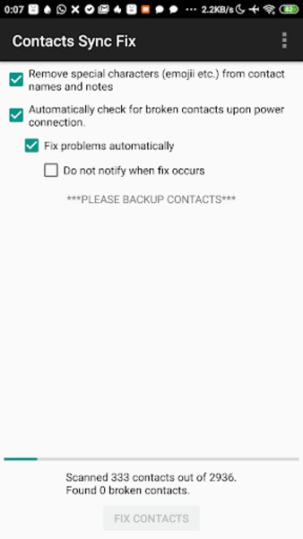 Contacts Sync Fix - Preview 1