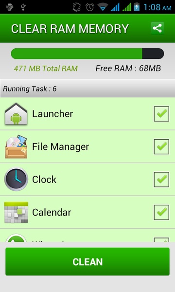 Clean RAM Memory - Preview 1