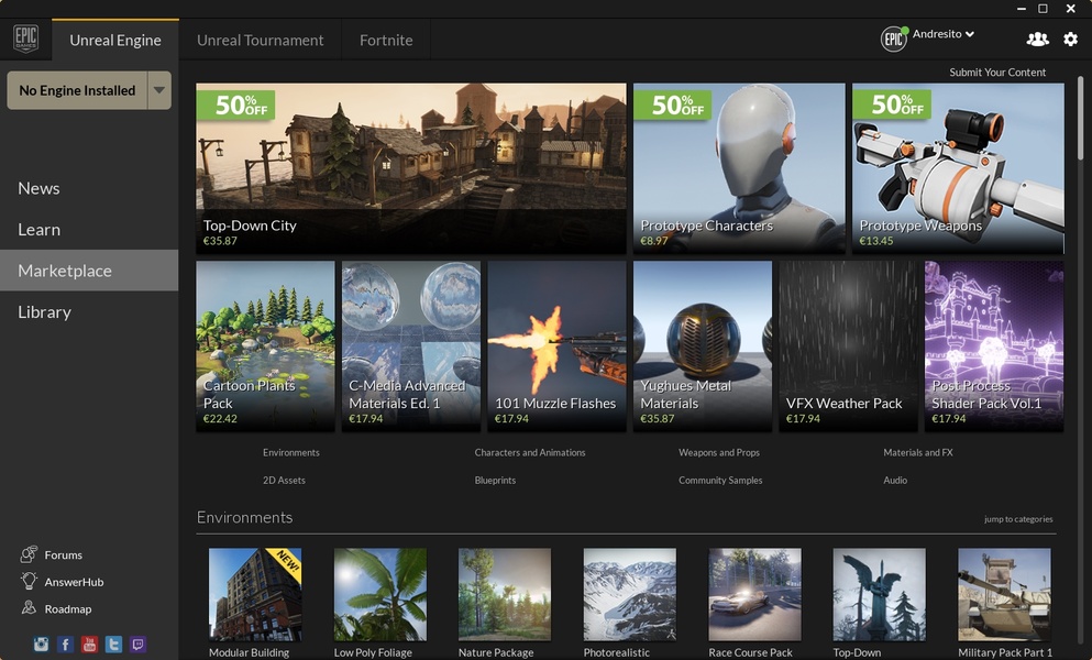 Epic torna Unreal Engine 4 gratuita para todos - Meio Bit