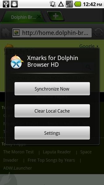 Xmarks for Dolphin Browser - Preview 1
