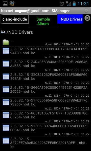 SManager Box.net module - Preview 2