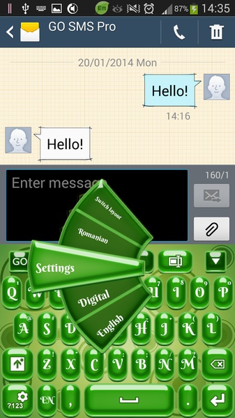 GO Keyboard Green - Preview 11