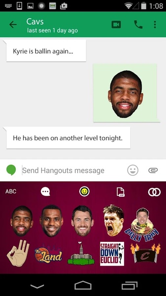 Cleveland Cavaliers Emoji Keyboard - Preview 1