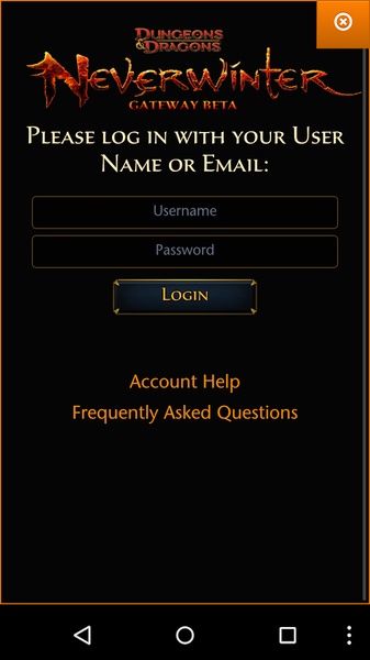 Neverwinter Mobile Access - Preview 4