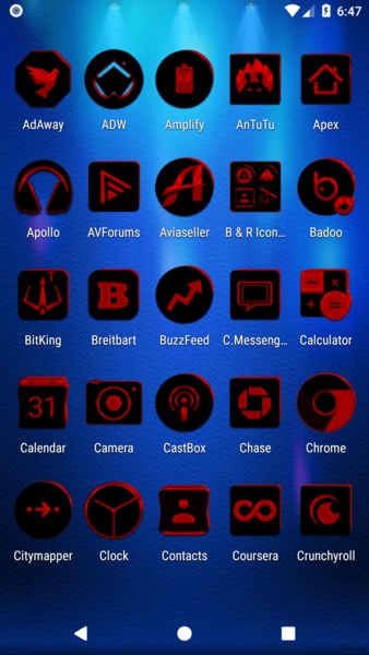 Black and Red Icon Pack Free - Preview 7