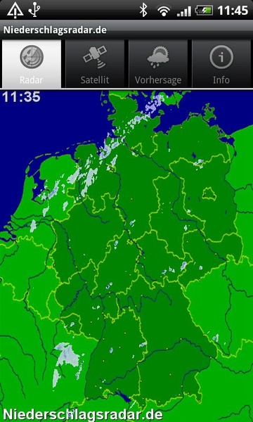 Niederschlagsradar - Preview 6