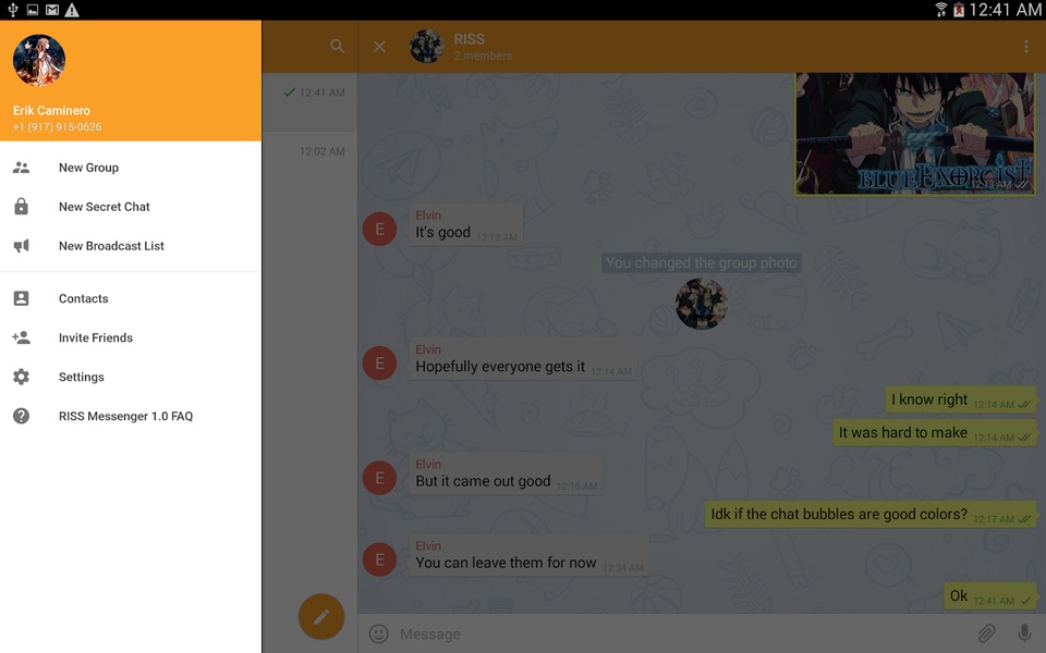 RISS Messenger - Preview 2