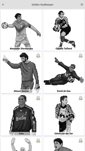 Pixel football logos : Sandbox color by numbers - Preview 2