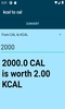 kcal to cal converter screenshot 1