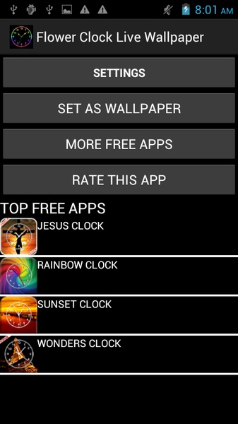 Flower Clock Live Wallpaper - Preview 8