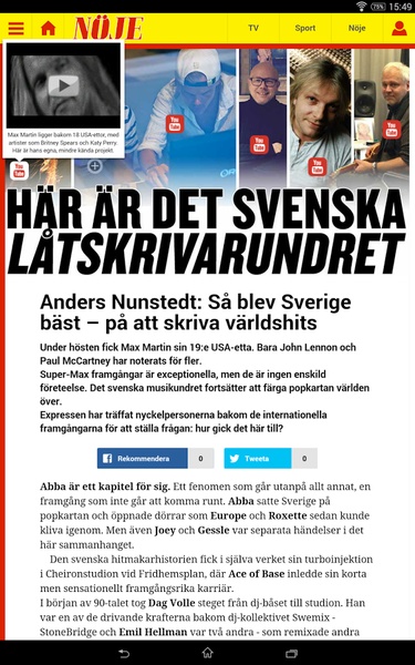 Expressen for Android - Download the APK from Uptodown