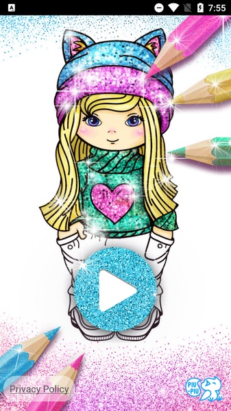 Colorir Glitter Jogo de Menina - Preview 1
