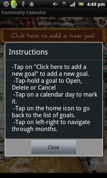 Continuity Calendar - Preview 1