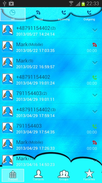 GO Contacts Beautiful Clouds - Preview 4