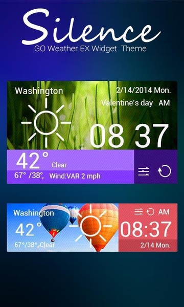 Widget silence GO Weather EX - Preview 3