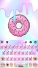 Pastel Pink Donut Keyboard Theme screenshot 1