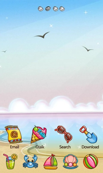 Seaside GOLauncher EX Theme - Preview 2