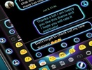 SMS Messages Retro Blue Theme screenshot 3