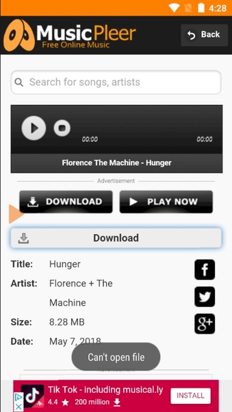 MusicPleer - Free Online Music App for Android - Download the APK from  Uptodown